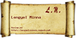 Lengyel Minna névjegykártya